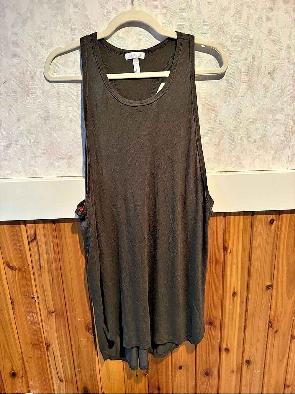 Elie Tahari Brown Tank Top/tunic Size Large